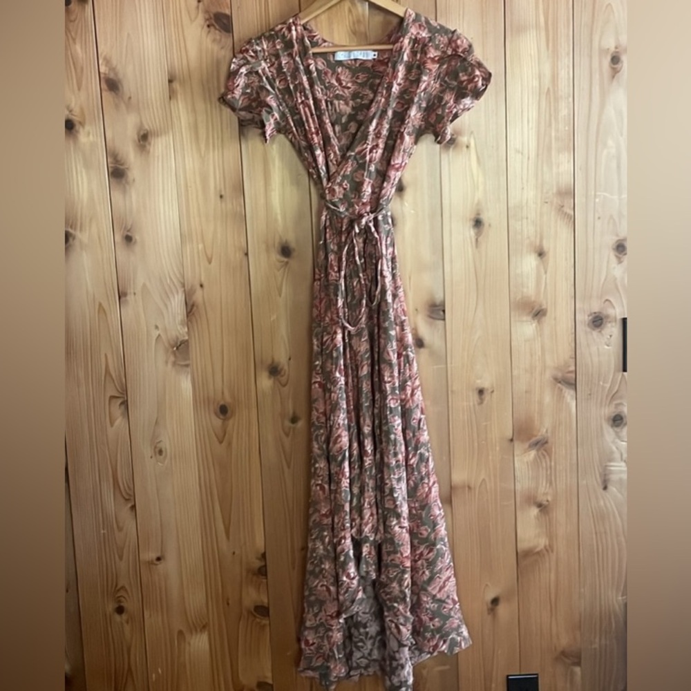 Christy Dawn Autumn floral wrap dress, size S